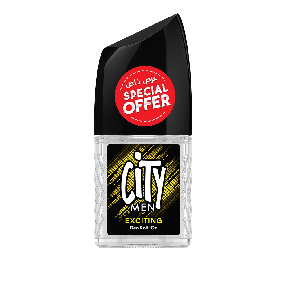 City Men Deodorant Roll On Exciting - 50ml