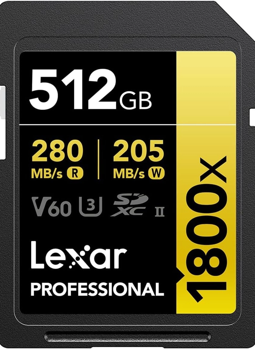 Lexar Professional 1800x SDXC UHS-II 512GB