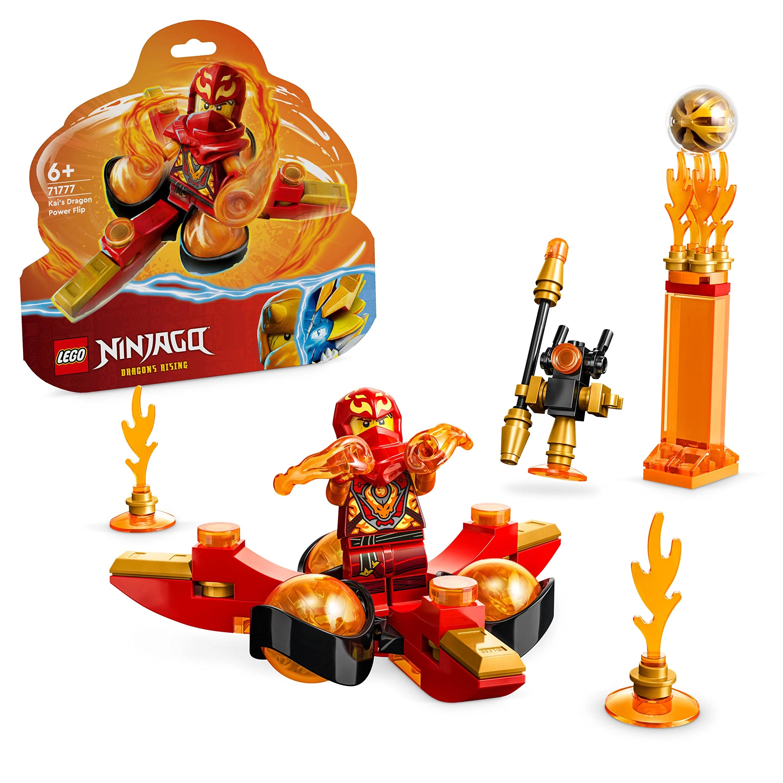 NINJAGO Kai’s Dragon Power Spinjitzu Flip (71777)