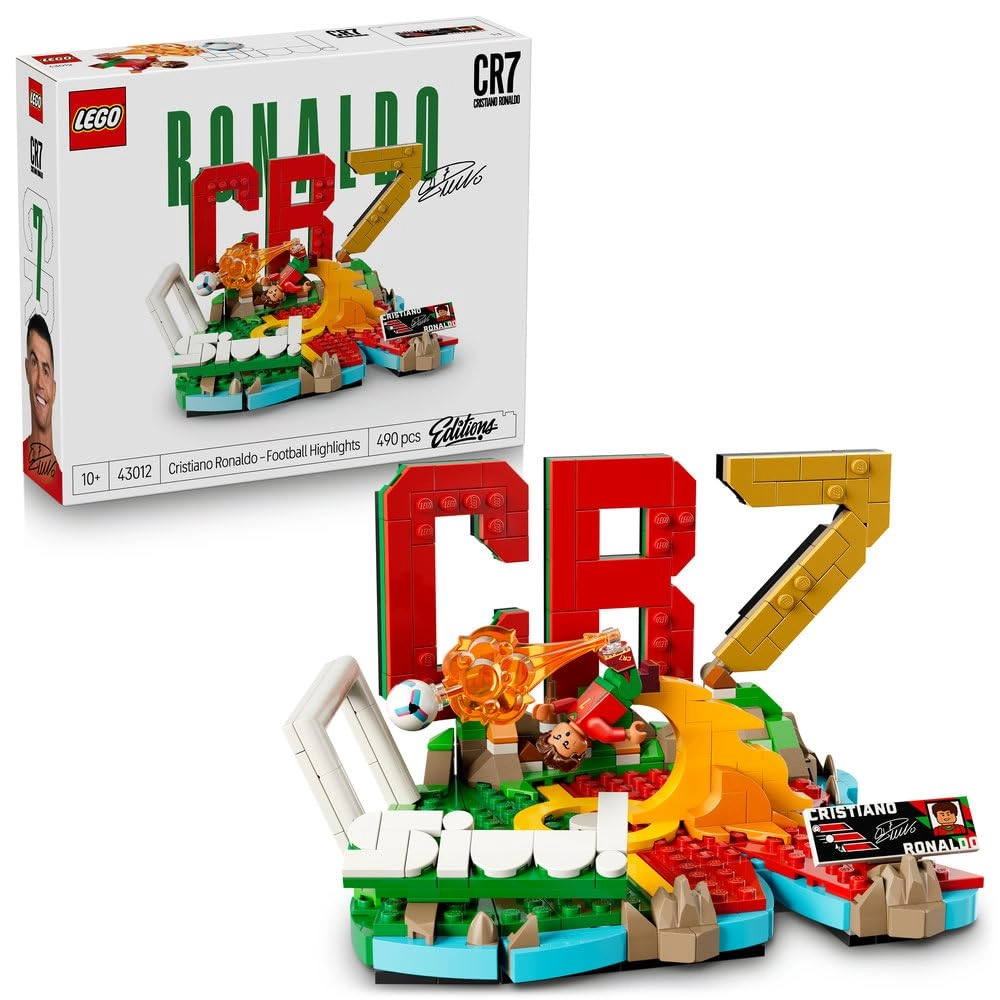 LEGO Cristiano Ronaldo – Football Highlights (43012) - 3D Display Model Collectible Minifigure