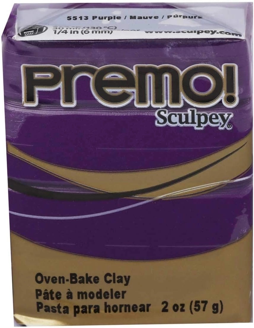 Sculpey Premo - 2 oz purple Polymer Oven-Bake Clay