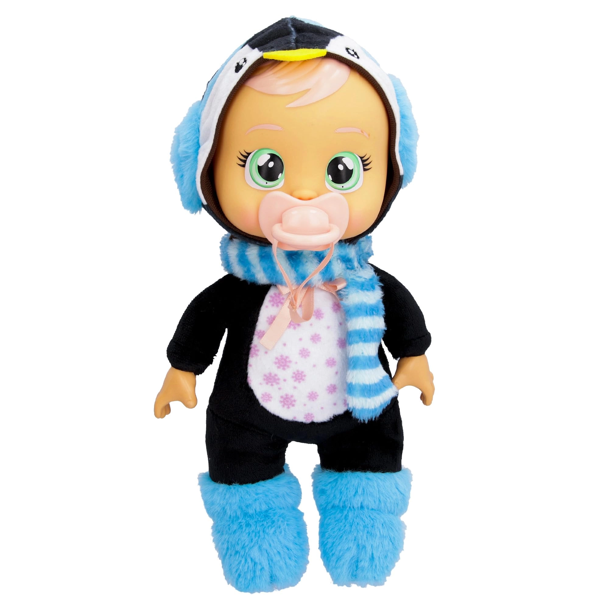 IMC Toys Izzy Baby Doll - 9" Cries Real Tears Blue Penguin Themed Pajamas Ages 18 months+