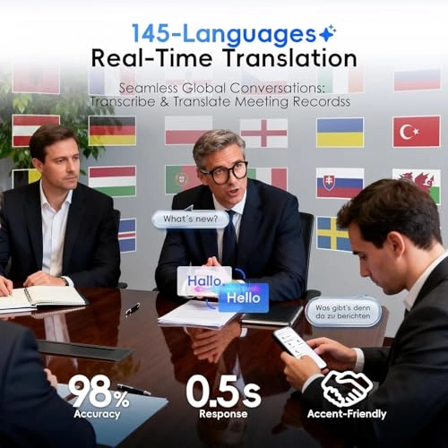 AI Glasses - 145 Languages 11H Music