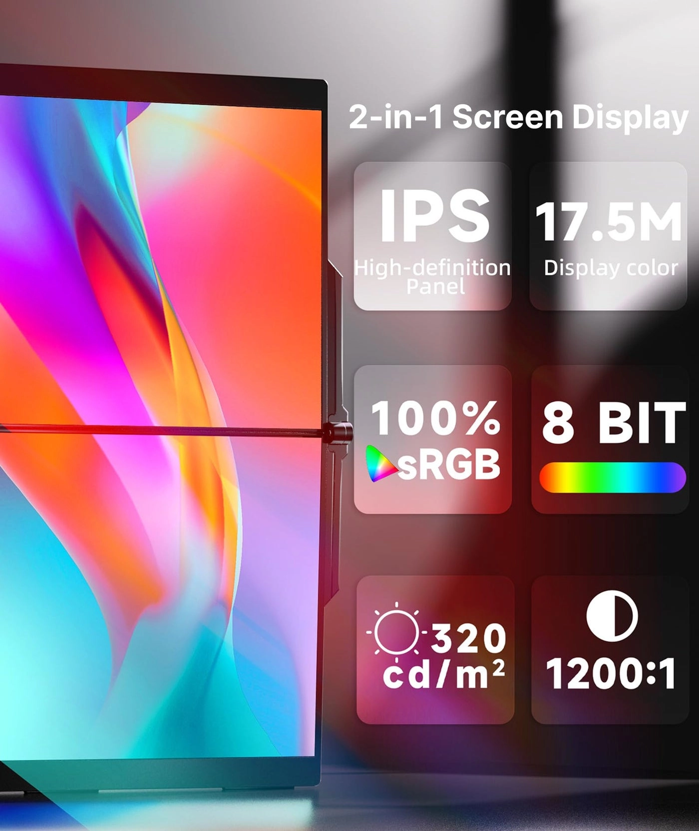 Laptop Screen Extender - 15.6" FHD 1080P