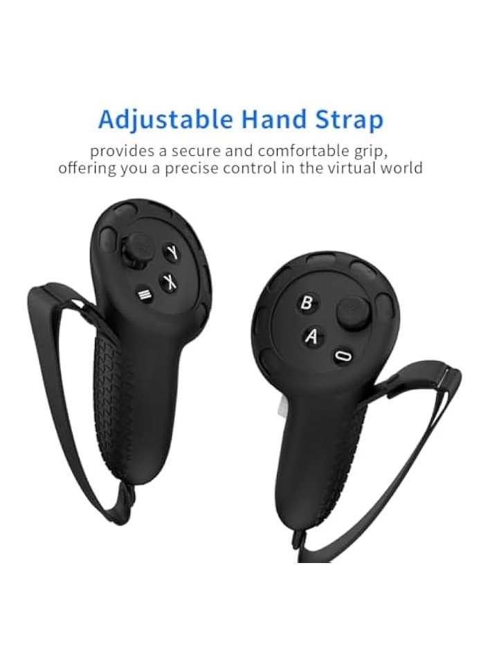 Protective Cover for Quest 3 - Silicone Black Set