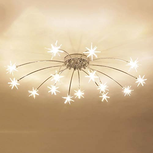 Nordic Art Stars Ceiling - G4 21 head Black and white light