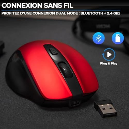 M-WL-OFF75 Mouse - Bluetooth & 2.4 GHz