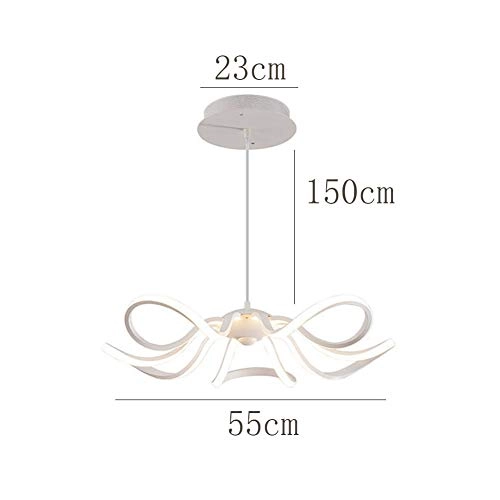 LED Petal Chandelier - warm Light Dimmable