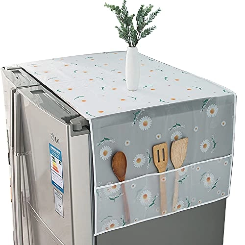 Fridge Dust-Proof Cover - Double door Flowers 1