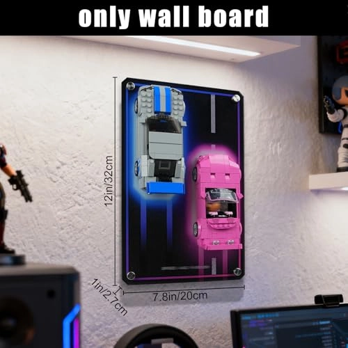Display Board for LEGO Speed Champions 77241 & 76917 - Acrylic Aluminum