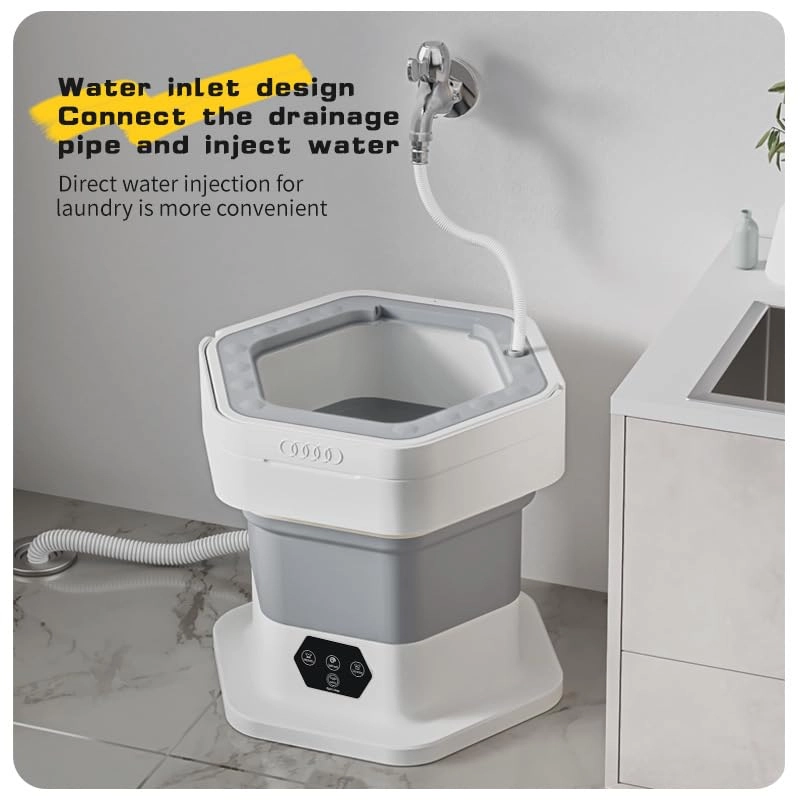 Portable Washing Machine, Portable Washer and Dryer, Small Collapsible Laundry for Travel, Large Capacity Foldable Mini Washing Machine for Apartment, Dorm, Camping, RV,