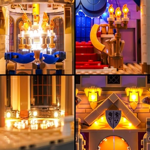 Remote Control Light Kit - Copper Line Beauty and The Beast Castle for LEGO 43263