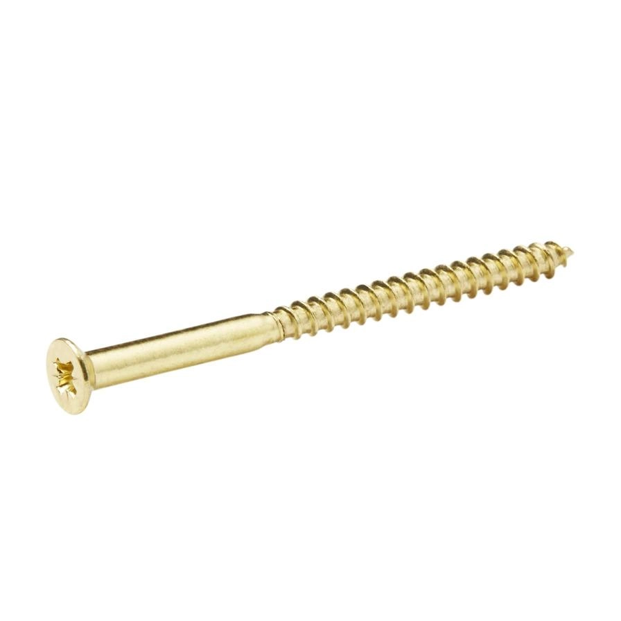 Brass Wood Screw - 70 millimeter 5 millimeter