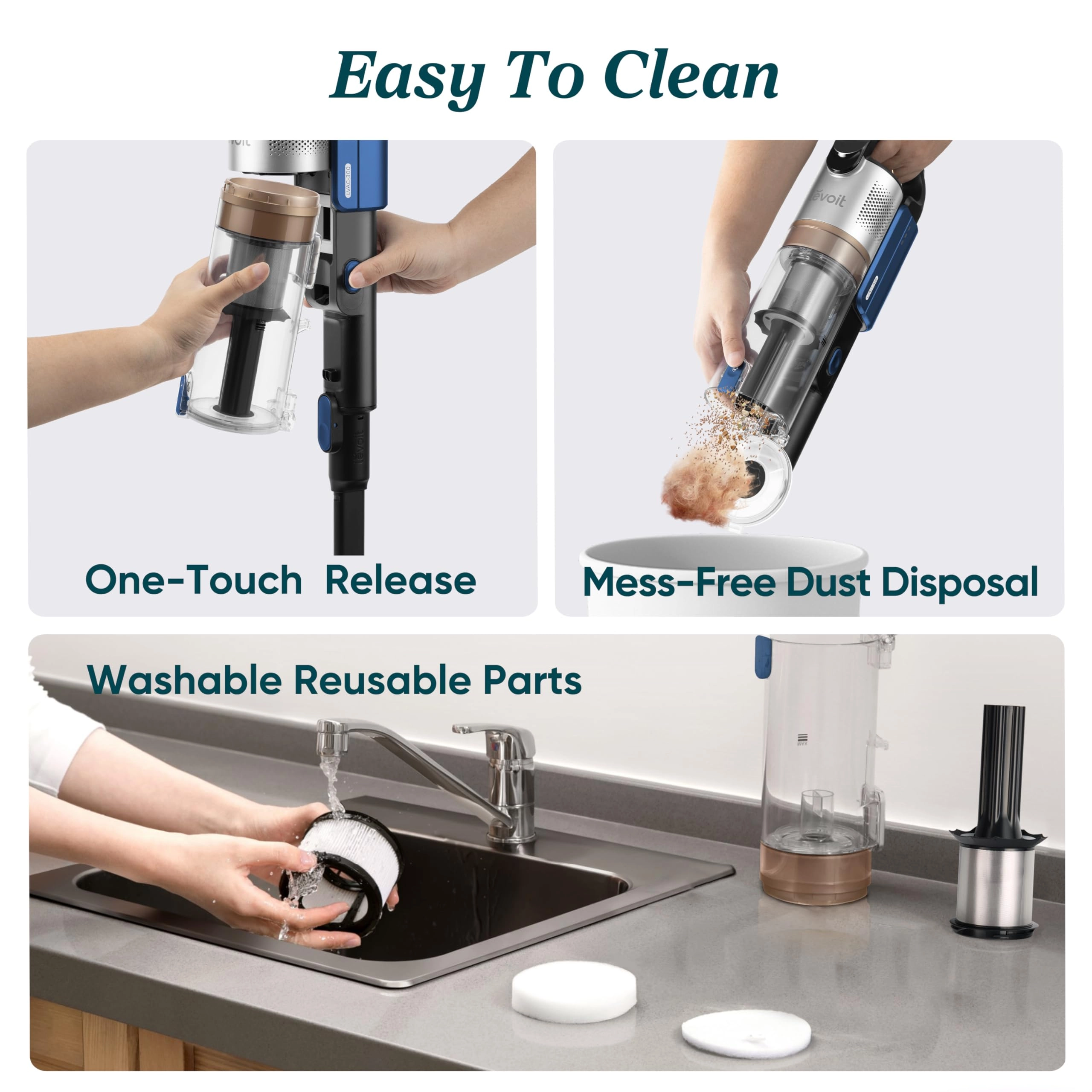 LVAC-300 - Stick Vacuum Cleaner 60 Min