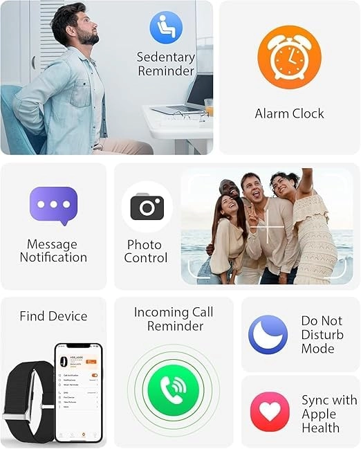 Smart Bracelet - 120+ Sport Modes 64 MB