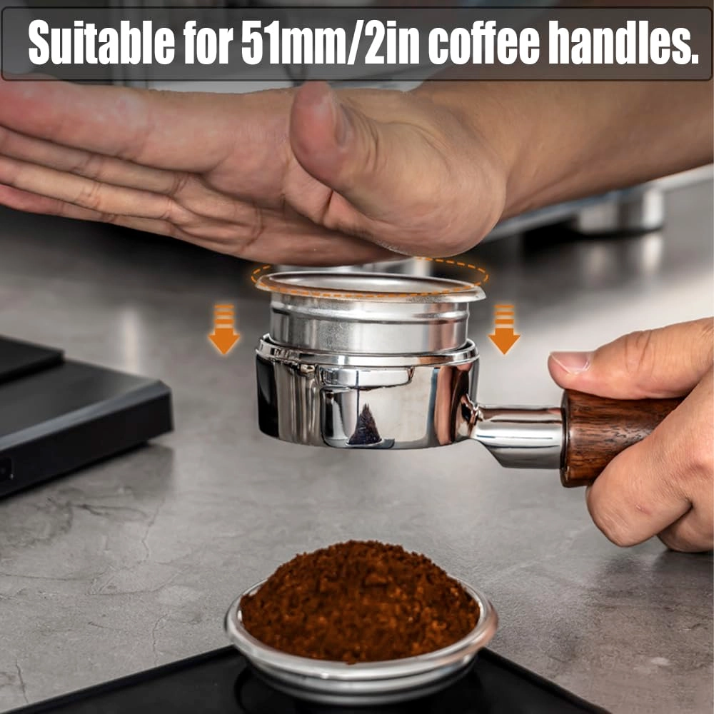 Portafilter Basket (Double Layer) - 51mm Stainless Steel + Portafilter Basket (Single Layer) - 51mm Stainless Steel