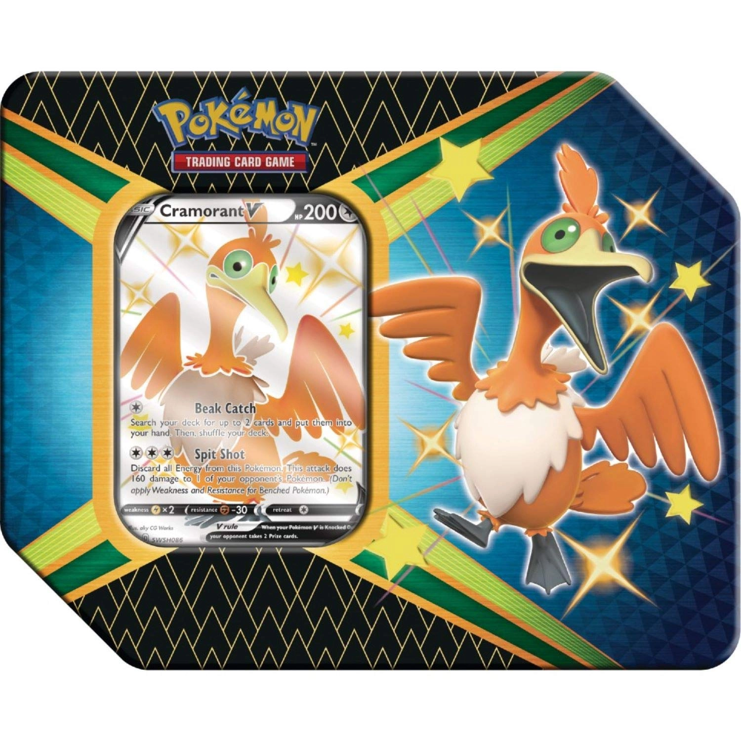 Pokmon SAS4.5 Tin - Cramorant V Shining Fates V English