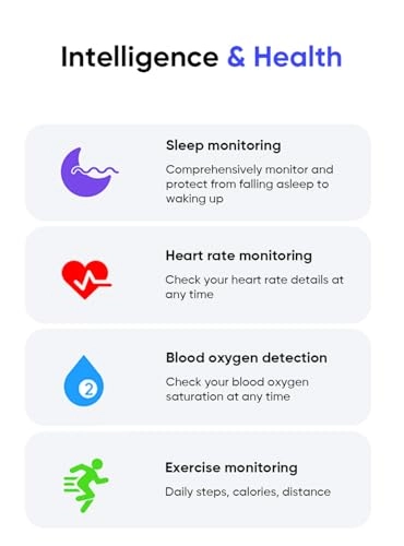 Smart Health Ring - Size 9 Black 7 Day Battery