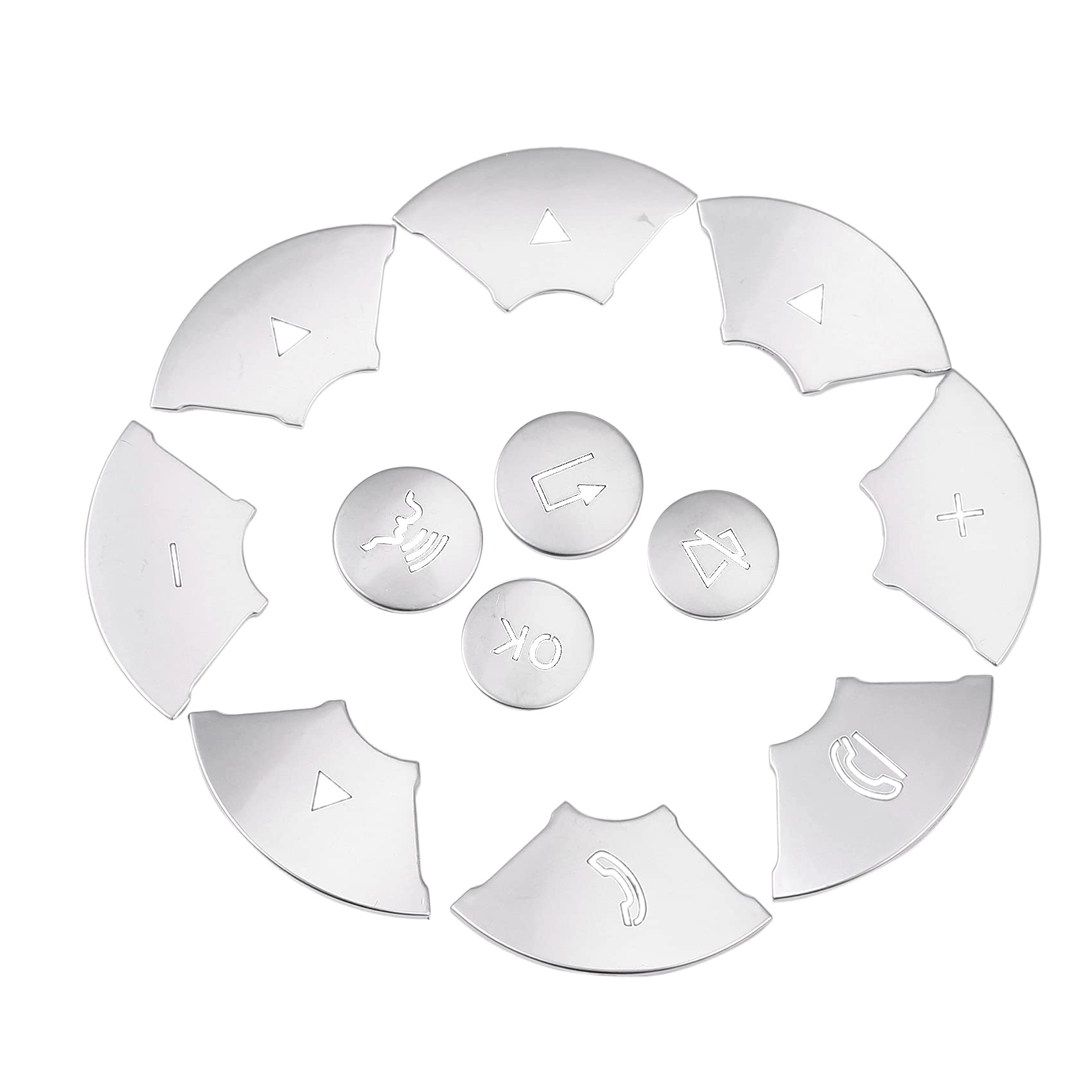 BRADOC Car Interior Steering Wheel Button Switch Order Cover Sticker - W204 W212 W221 X204 C200 C250