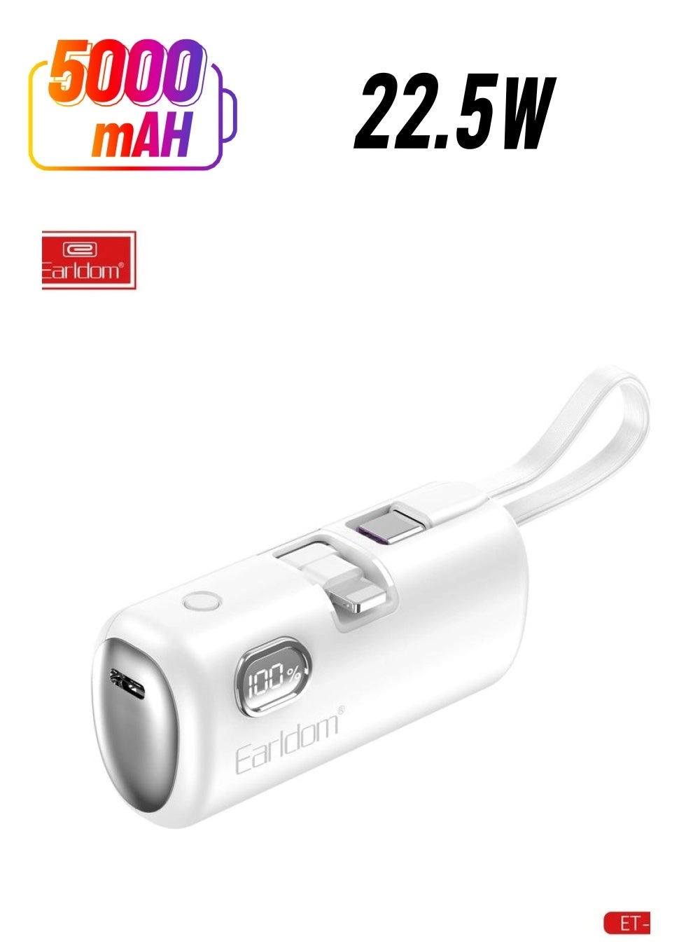 Pocket Power Bank - 5000 Watt-hour 2 Output Type-c