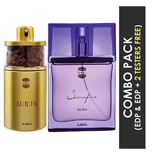 Aurum Eau de Parfum - 75ml + Sacrifice for Her Eau de Parfum - 50ml