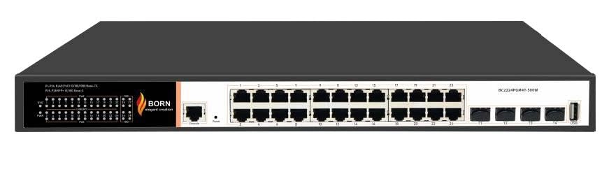 BORN ELEGANT CREATIONS BC3324PGM4T-400WS 24-ports