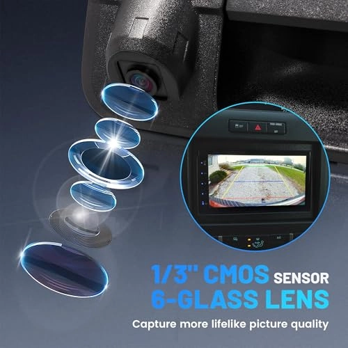 Tailgate Handle Backup Camera - Night vision RCA 480 TV line