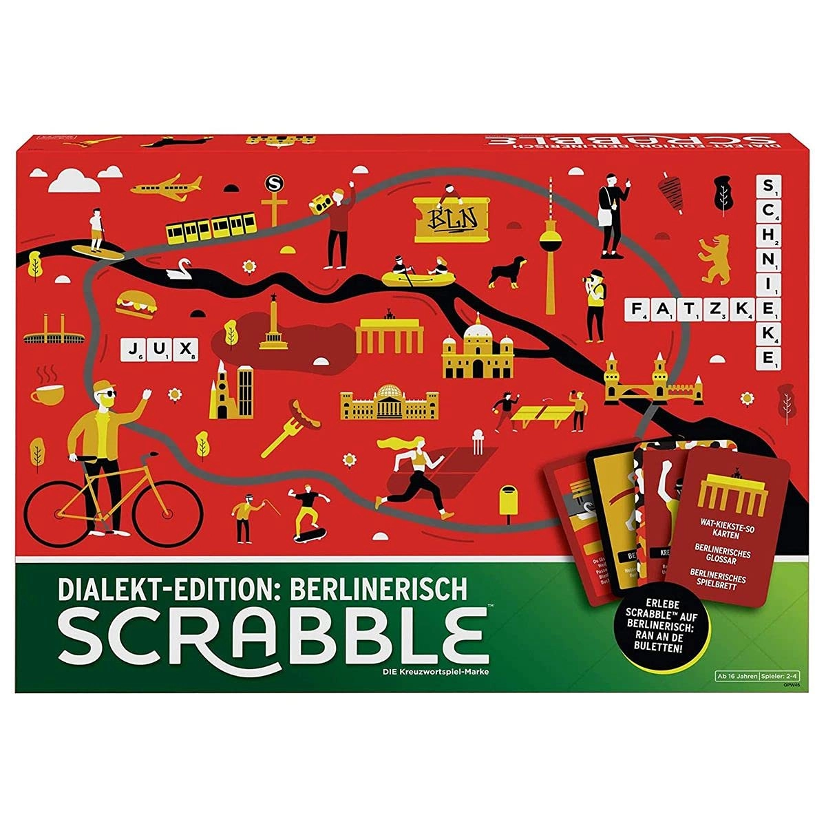 Mattel Games Scrabble Dialect Edition Berlin - Word Game