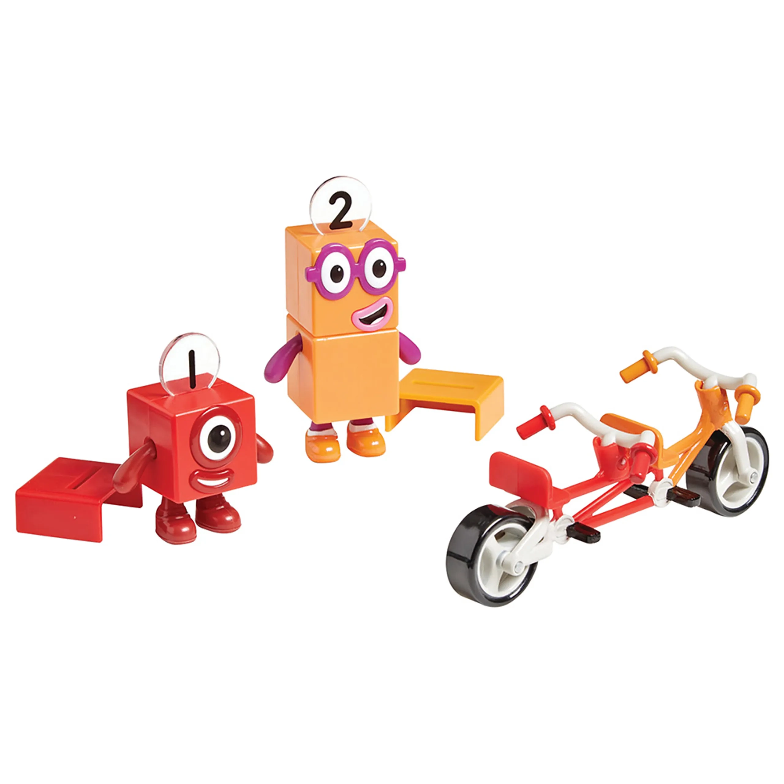hand2mind Numberblocks One & Two Bike Adventure - Suitable for 3 years & above 5pcs