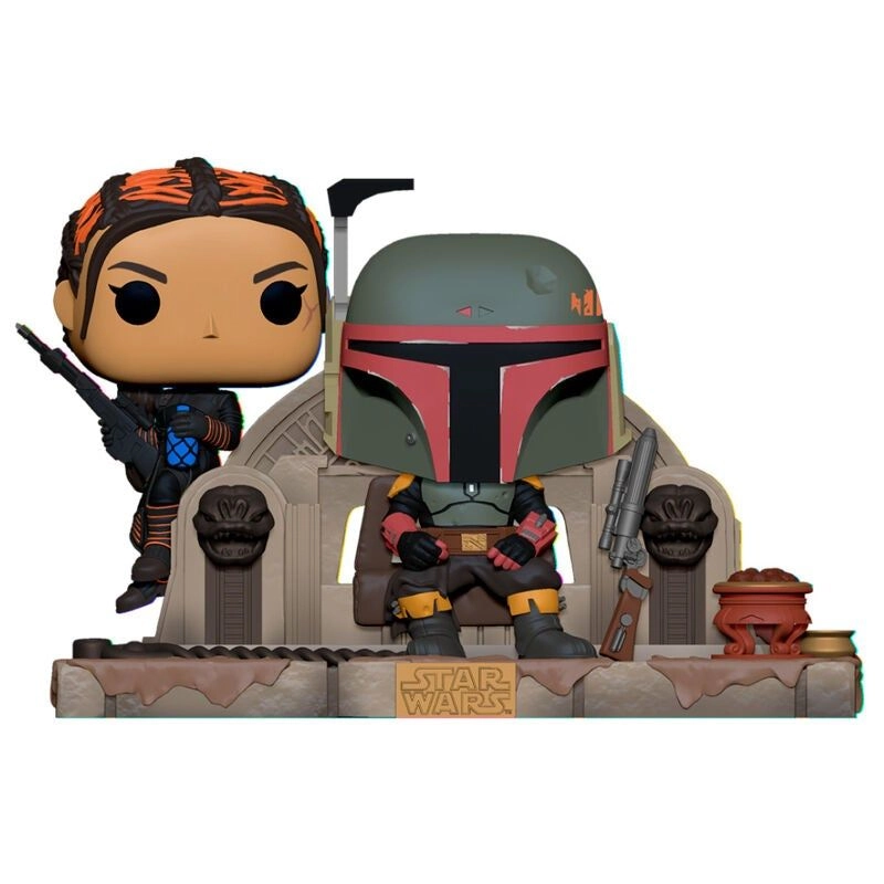FUNKO POP! Moment Tv: Mandalorian - Boba Fett & Fennec Shand