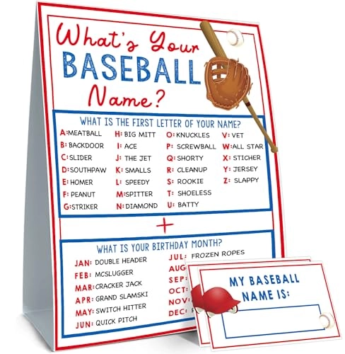 What's Your Baseball Name Game - 1.0 Count