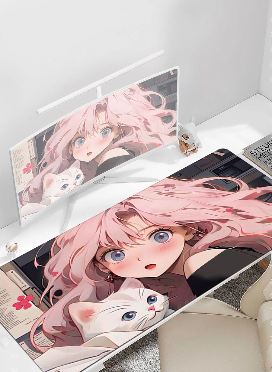Anime Large Rubber Gaming Mouse Pad - 80x30 cm