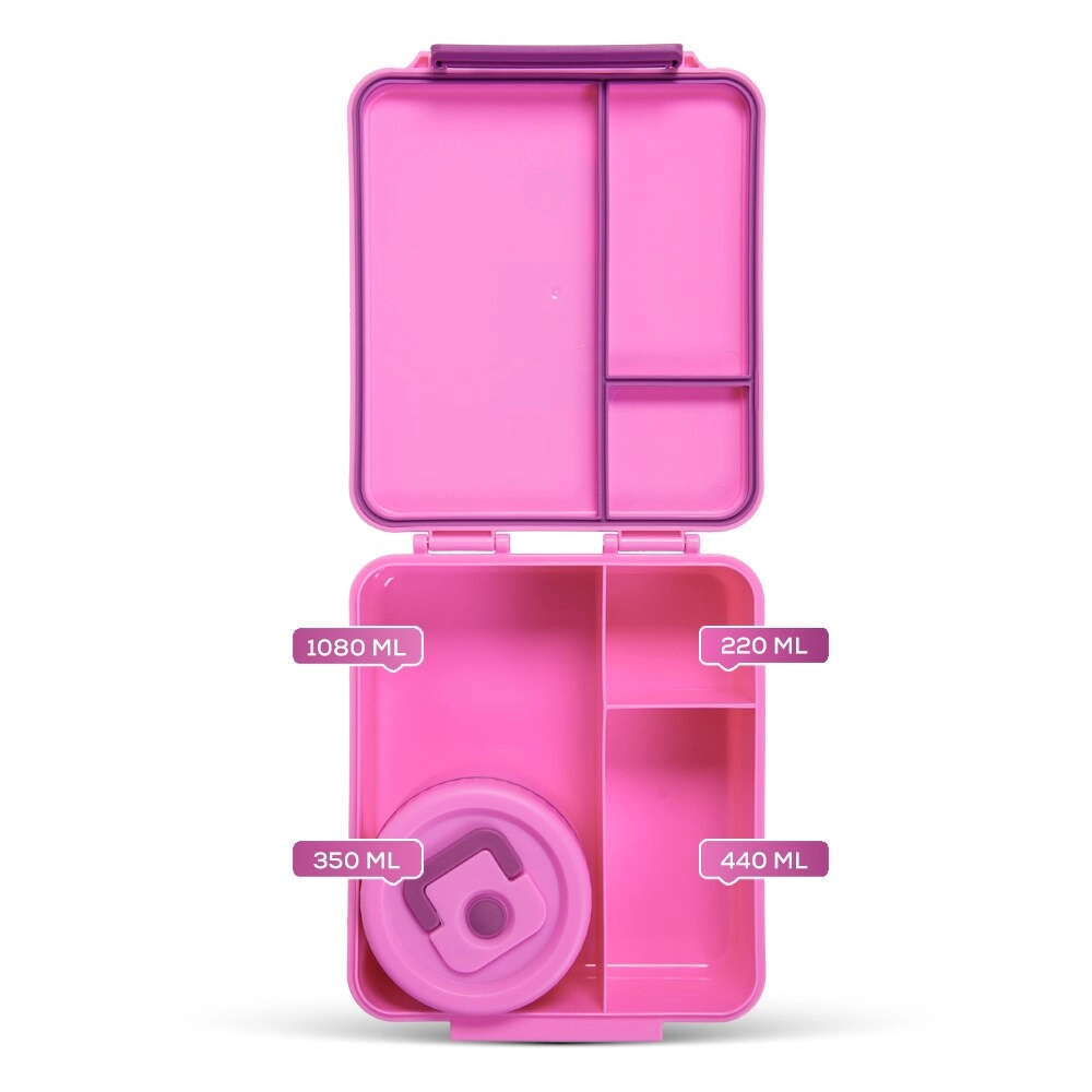 Bento Lunch Box - Adventure Sage 1.74L + Steel Food Jar - 0.35L + Lunch Bag