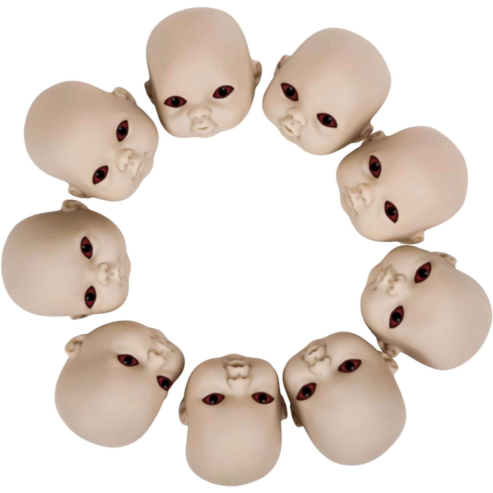 Libima Doll Heads - Halloween 15 pieces Adult 2.8 x 3.0 x 3.15 inches