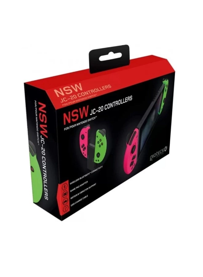 Gioteck JC-20 - PINK/GREEN Switch