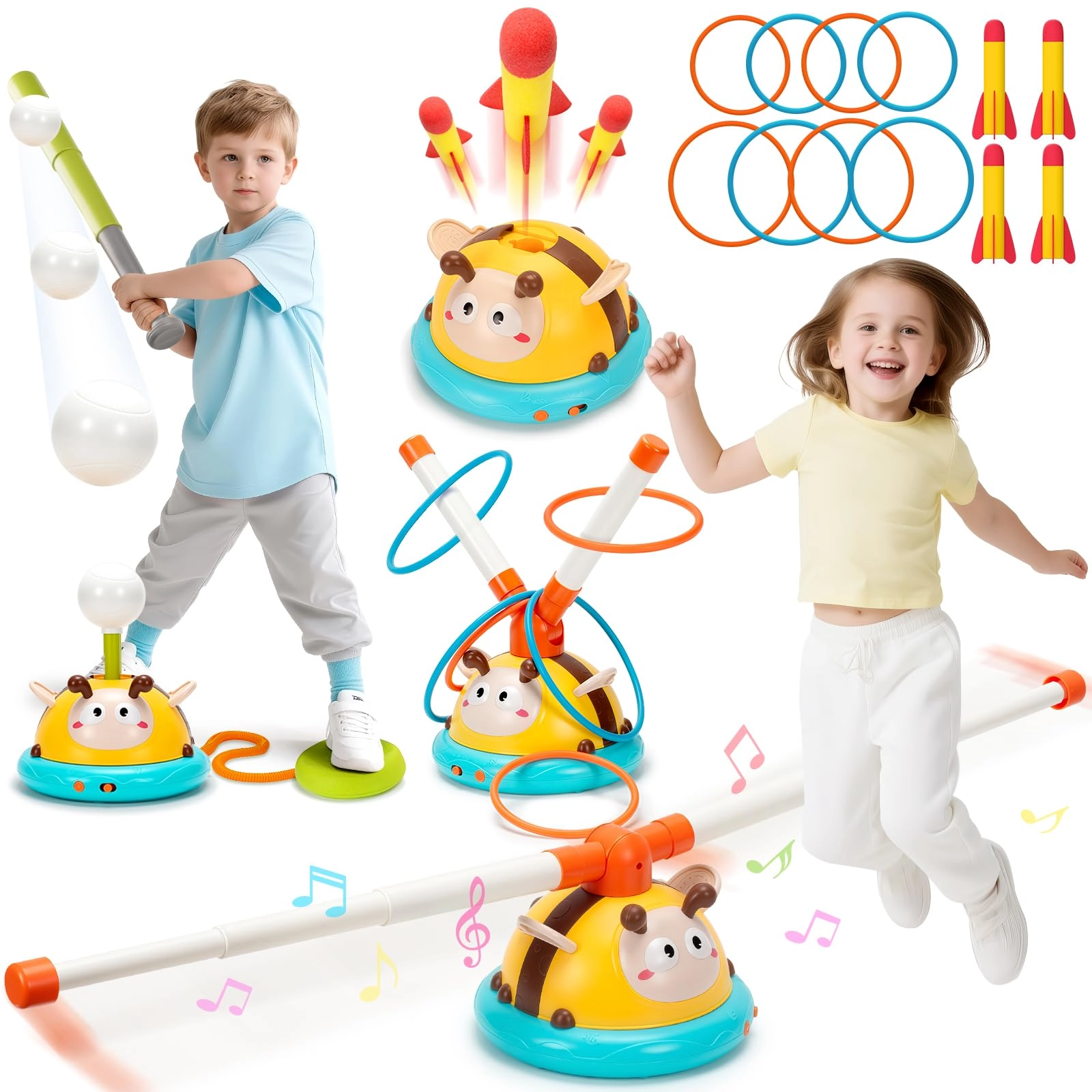 GUANGDONG XIAOBEISHI MATERNAL ANDINFANT PRODUCTS CO.,LTD 4 in 1 Musical Jump Toy - 3-8 years