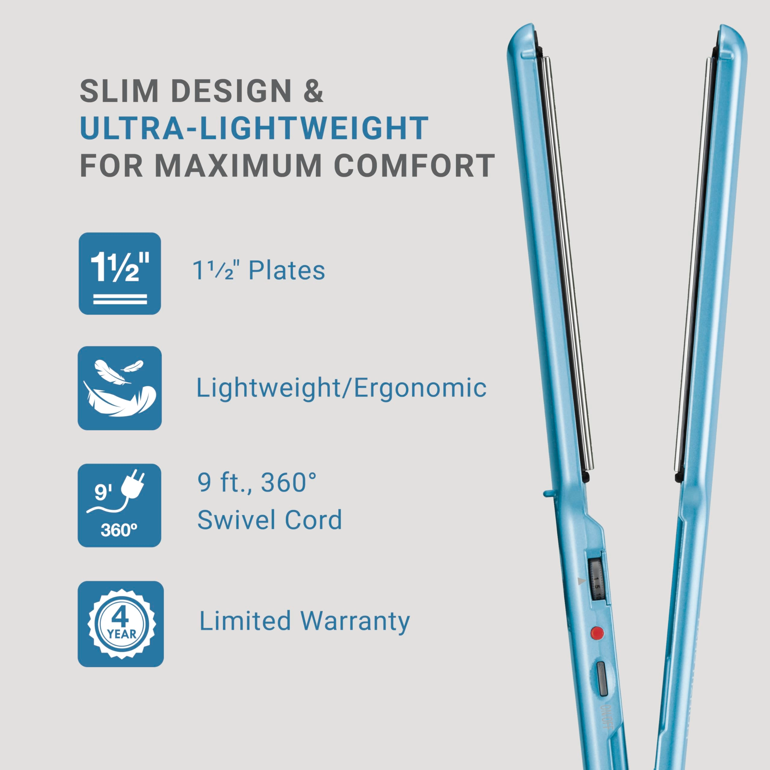 Nano Titanium Ultra-Thin Flat Iron - 1 inch