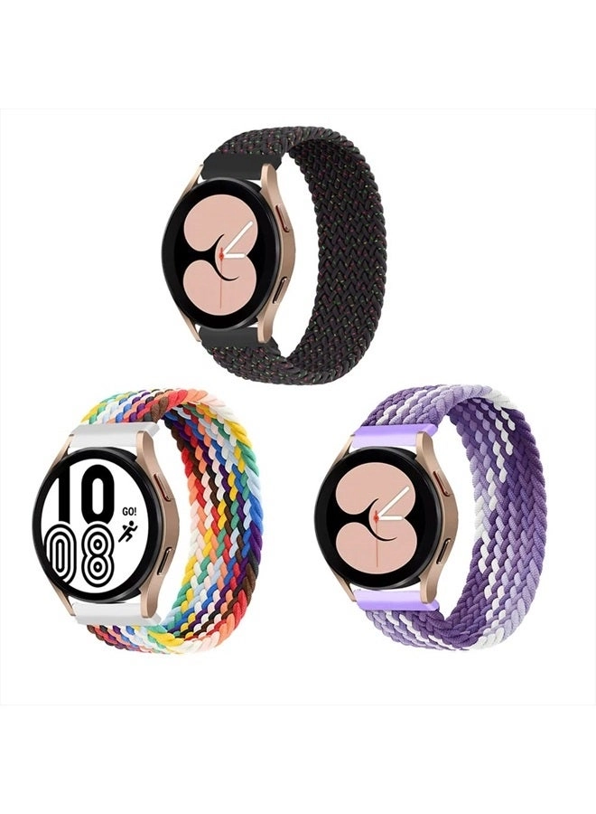 Nylon 20mm Watch Band for Samsung Galaxy Watch 5/5 Pro/4/4 Classic/3/Active (20mm)