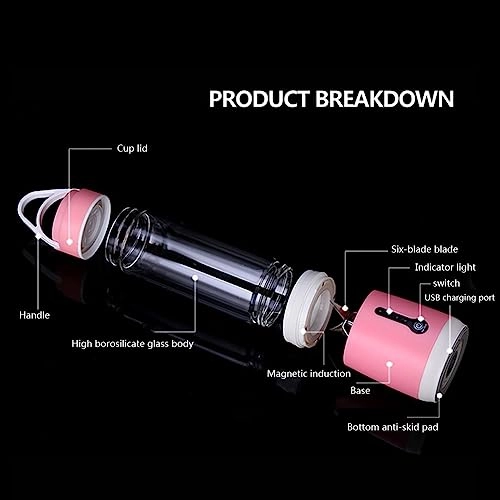 Rechargeable Convenient Juice Cup - USB Rechargeable Stainless Steel Blades