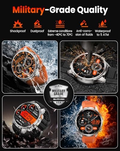 Military Smart Watch 52.5mm Aerospace aluminum and titanium