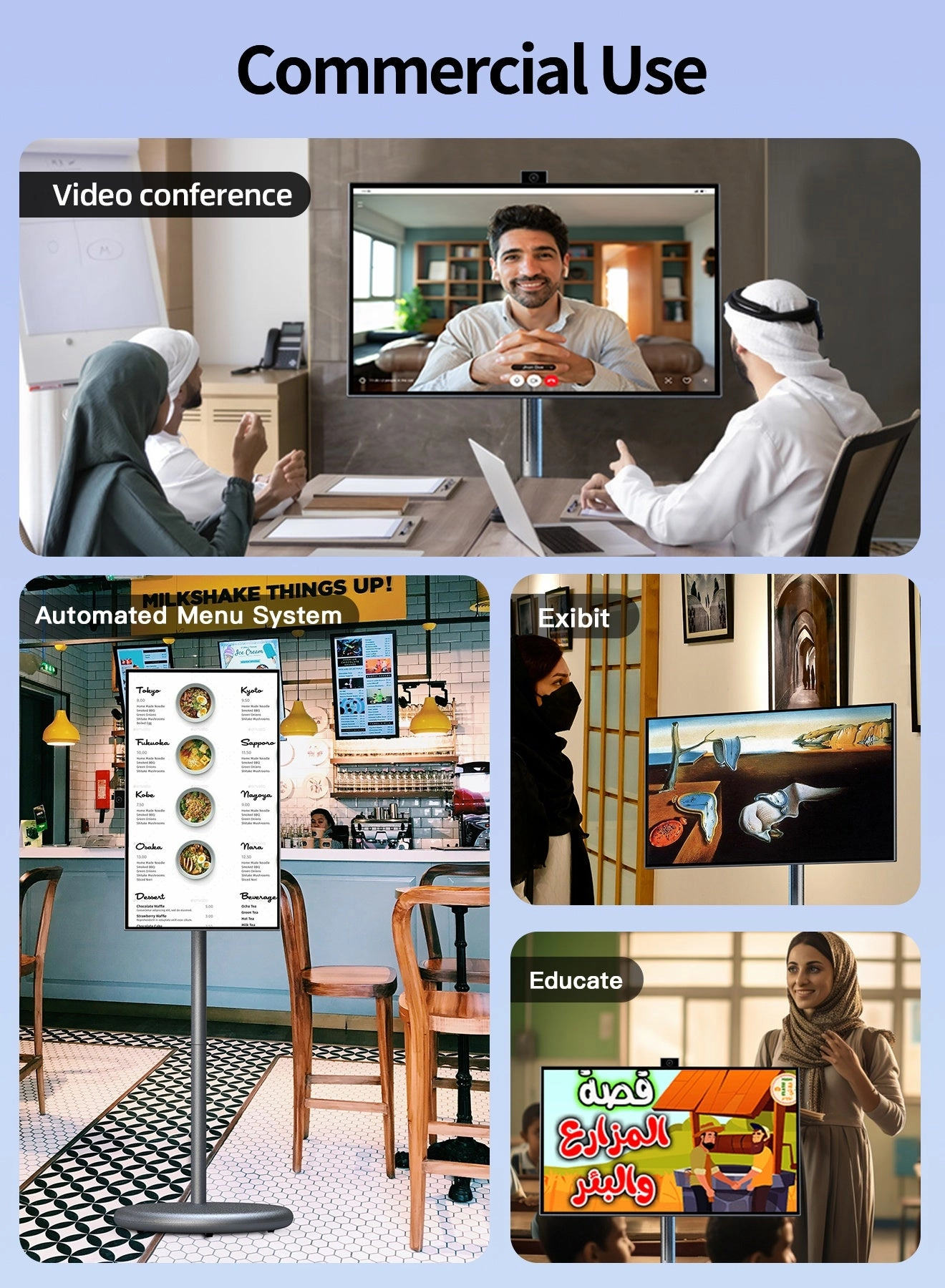 Portable Smart TV - 1080P 27 inch