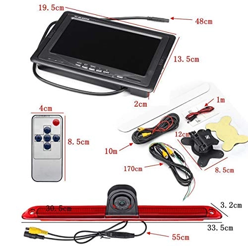 7" TFTMonitor Reversing Backup Rear View Camera