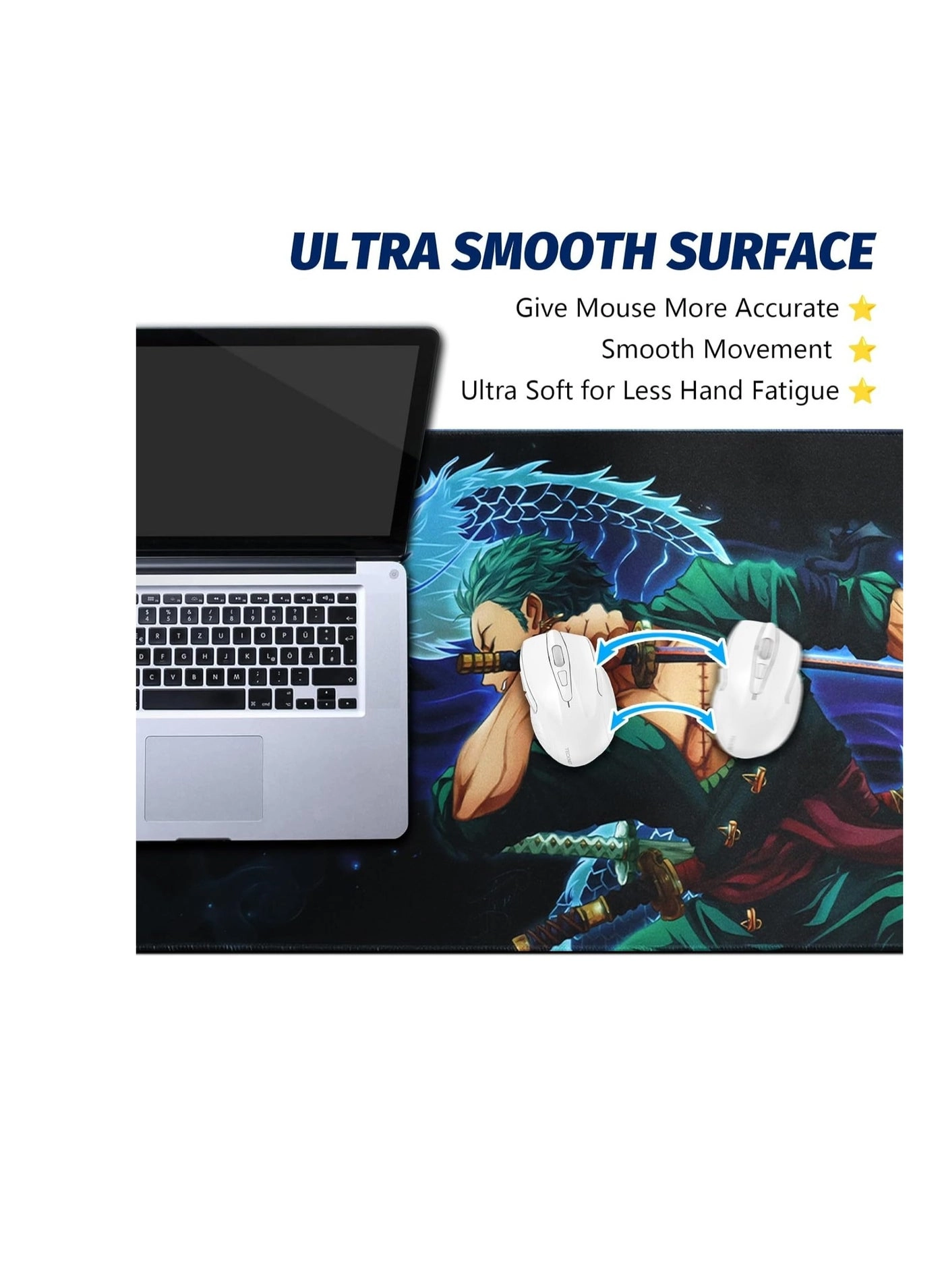 Extended XL Fabric Gaming Mouse Pad - 80x30 cm