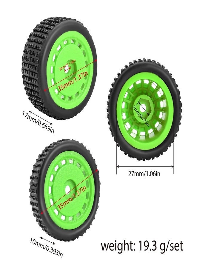 Pre-Mounted Pin Buggy Tires and Wheels - 1/24 1/28