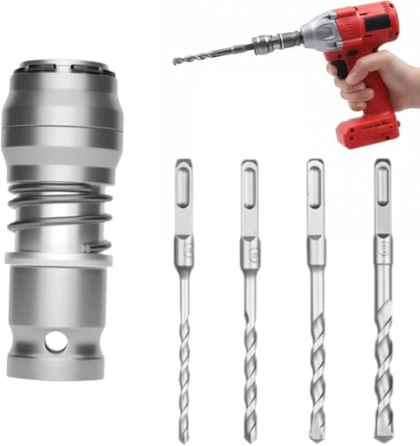 Rotary Hammer Adapter - 12 Volts Battery Powered Impact Bits