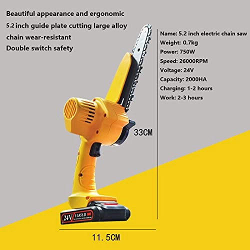 Mini Electric Chainsaw - 750 Watts