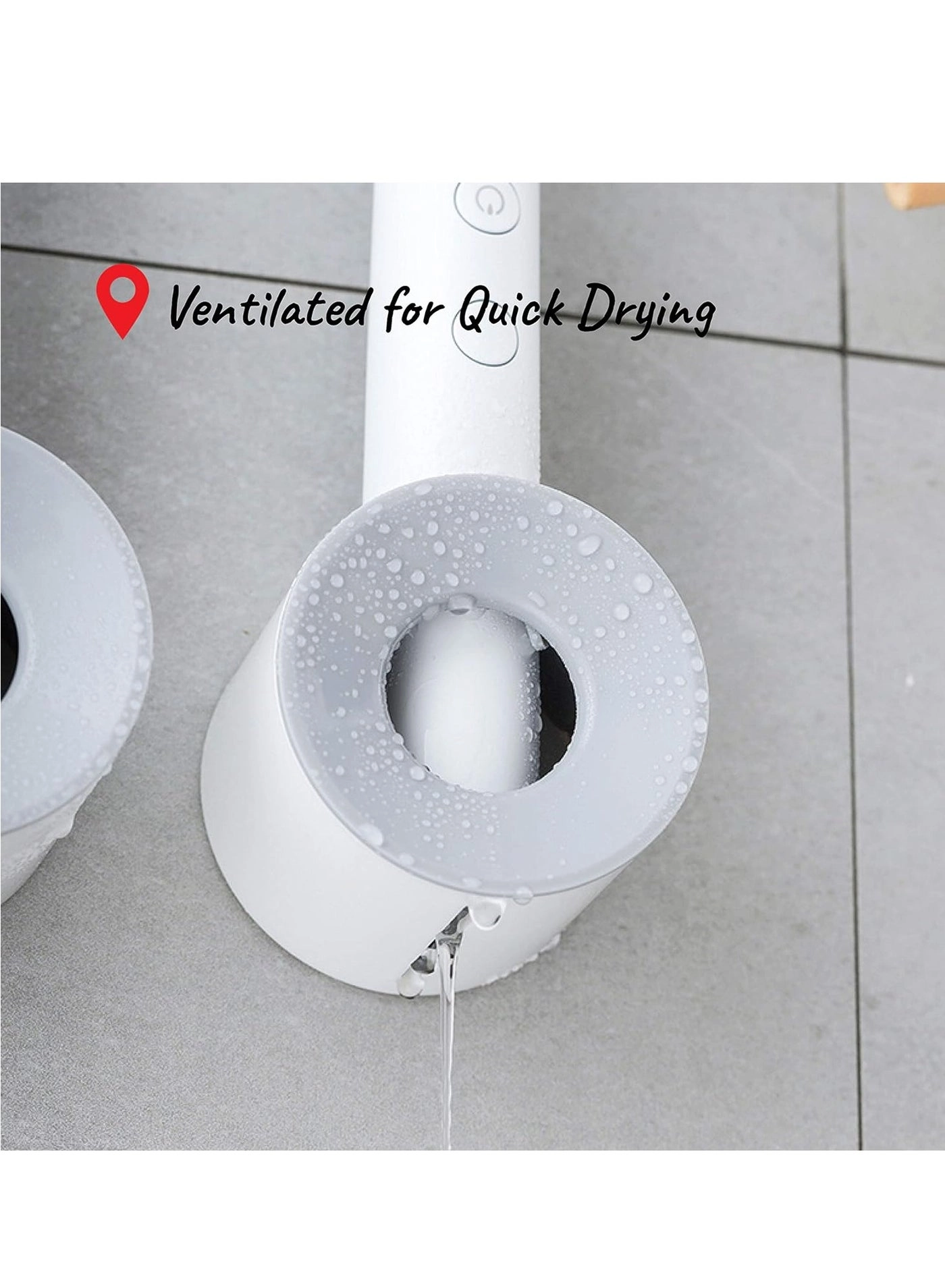 Electric Toothbrush Holder - Wall Mounted 2 Grey