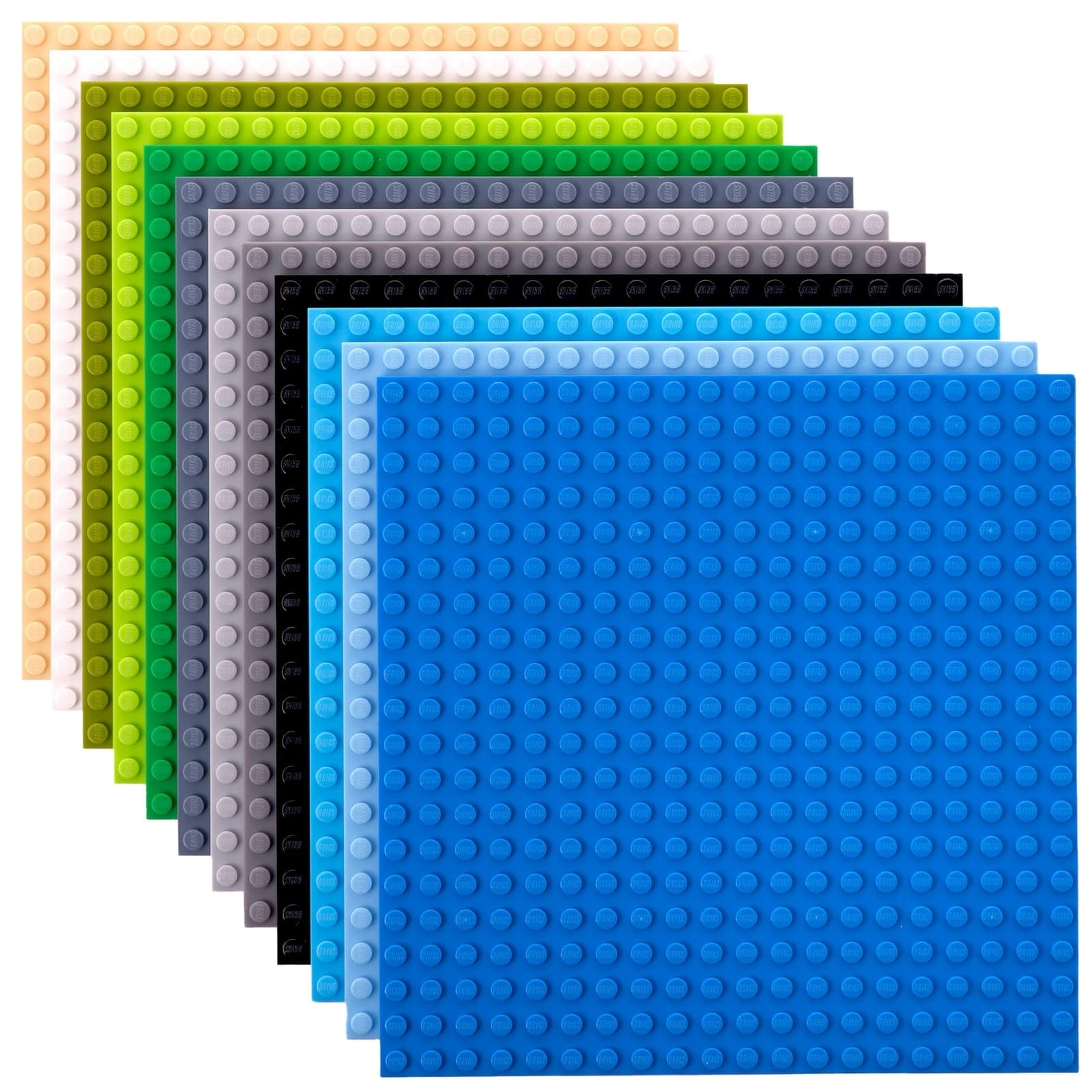 Stackable Baseplates - 12 pcs