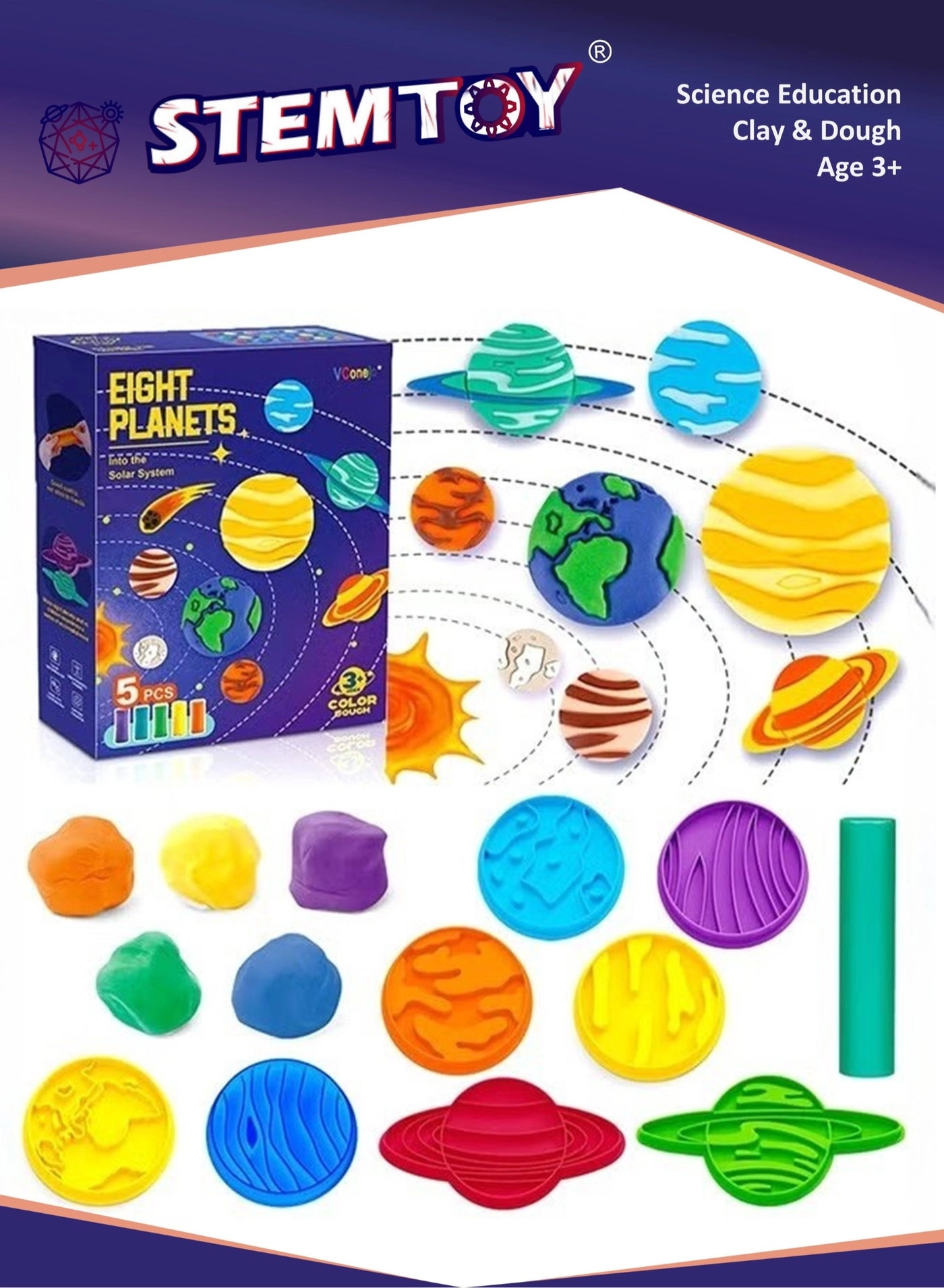 STEMTOY Solar System Playset - 3+