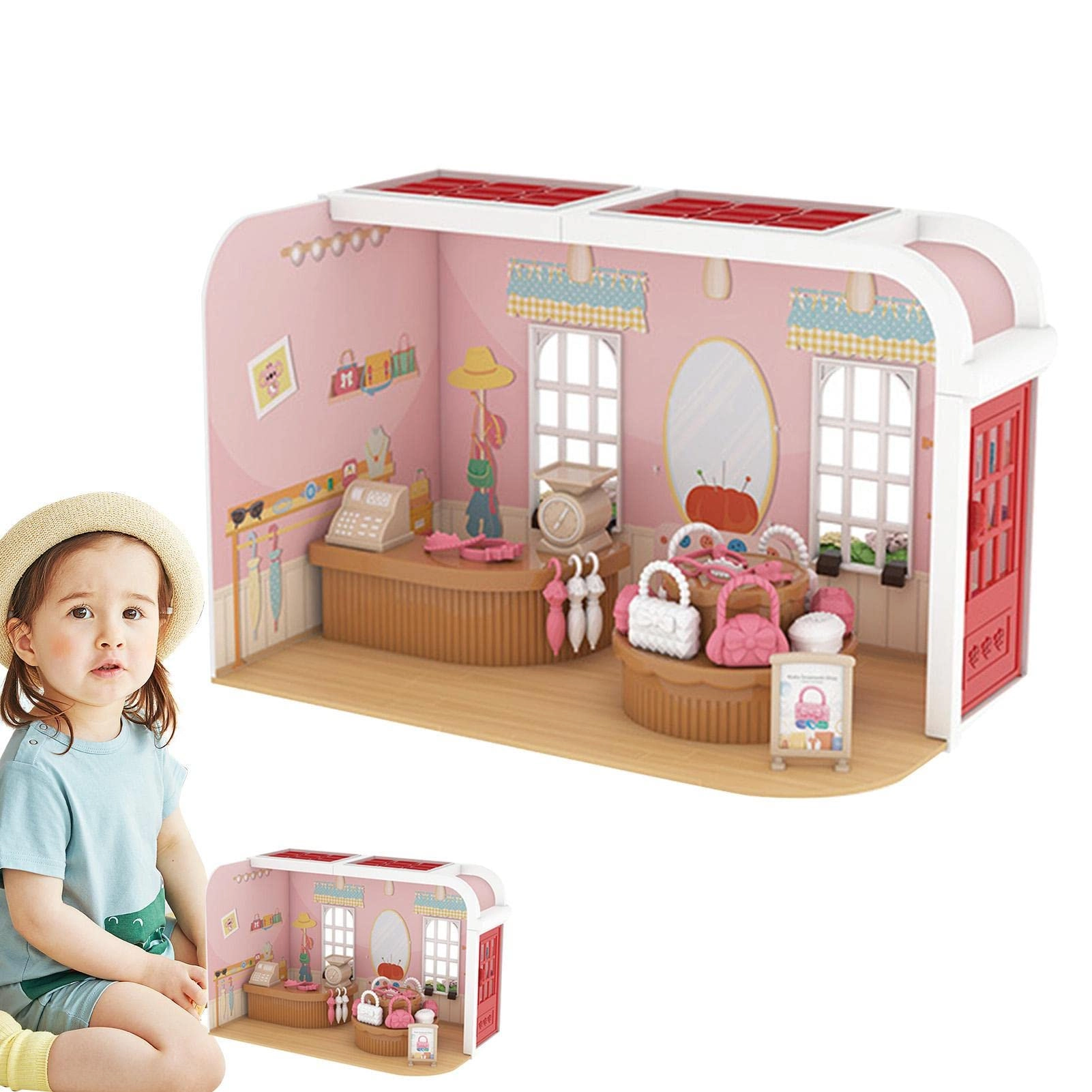 LTEMG Miniature Dollhouse Kit - Children House 1:32